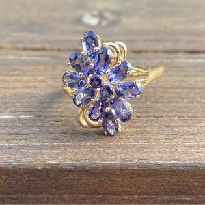 14K Tanzanite Yellow Gold Ring
